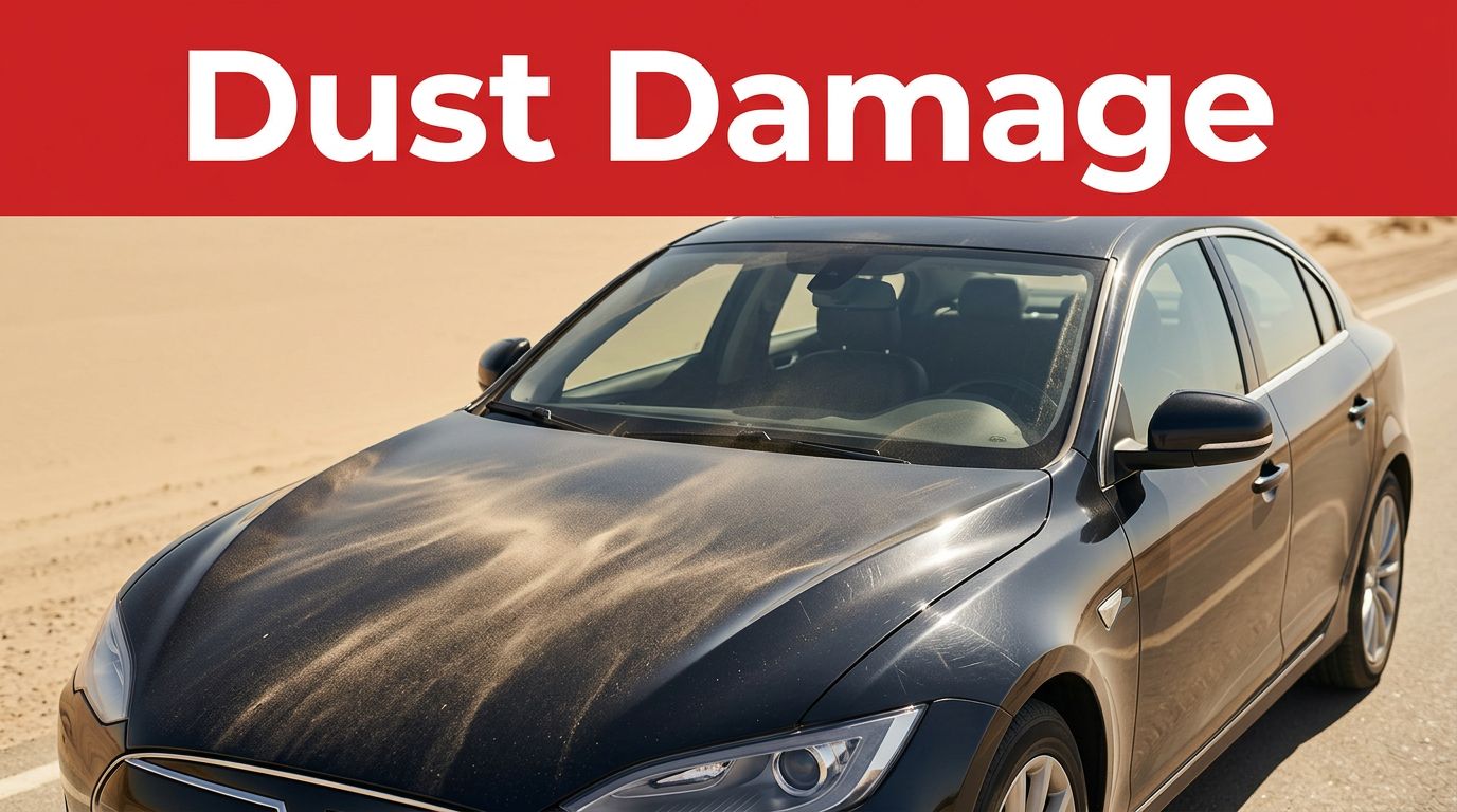 How Sand and Dust Damage Your Car Finish