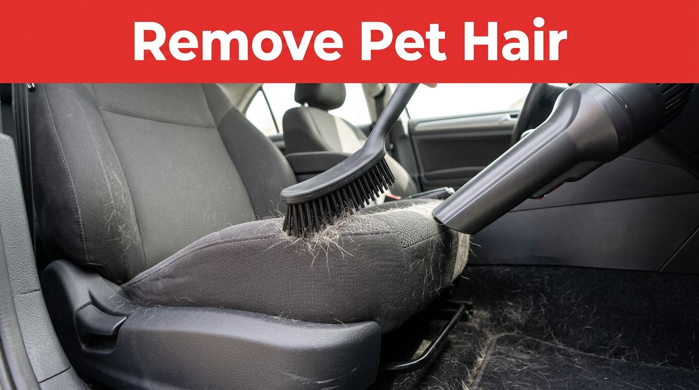 How to Remove Pet Hair From Car Upholstery