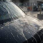 cement dust from car