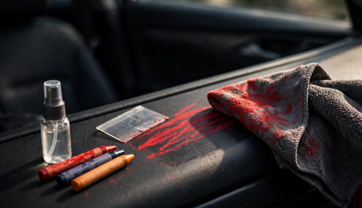 remove crayon car interior